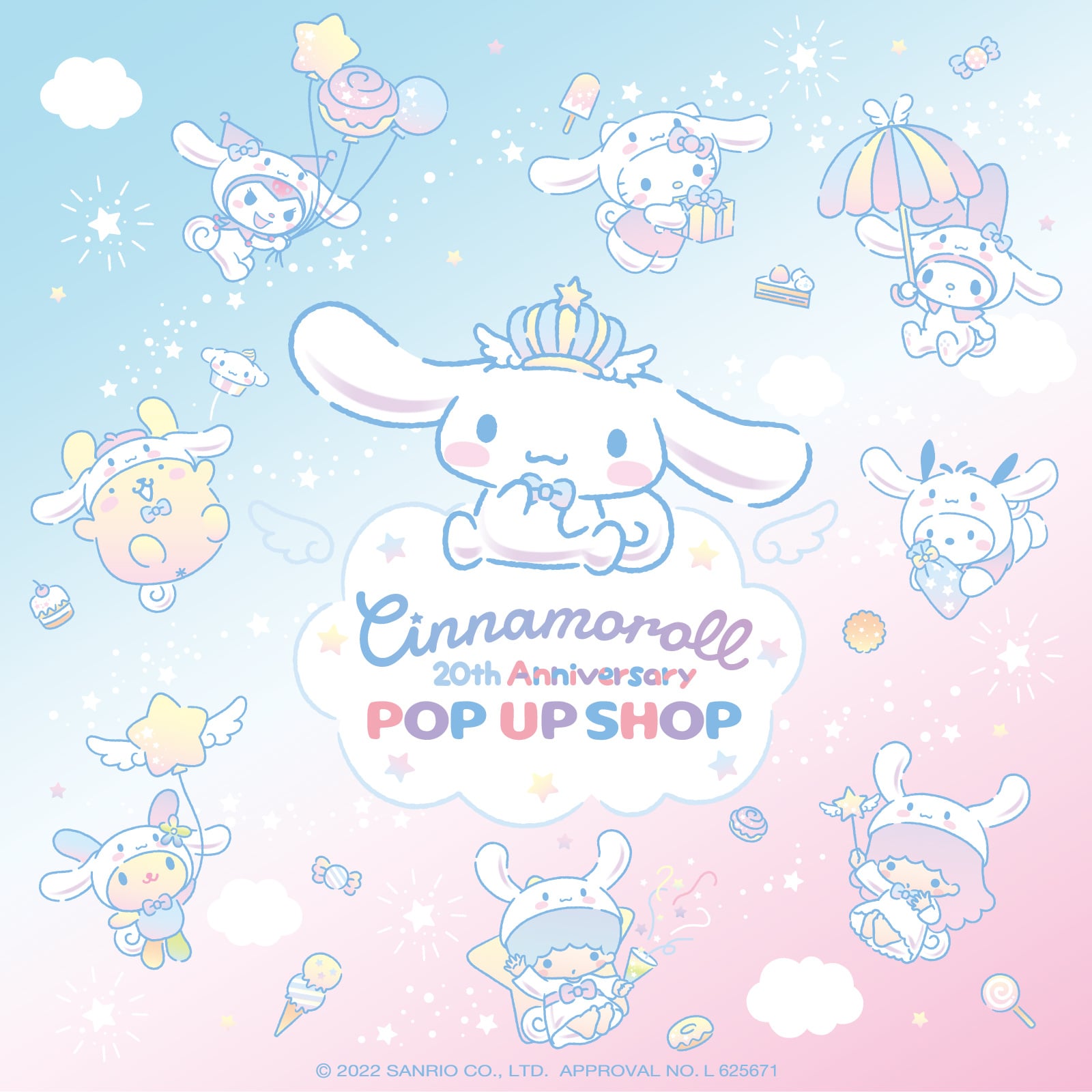 マリモクラフト Cinnamoroll th Anniversary Pop Up Shop